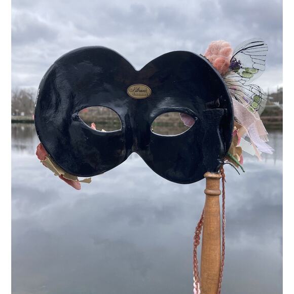 Katherine’s Collection Mask Masquerade Mardi Gras Fairy Gold Sequins Flowers - Picture 10 of 16